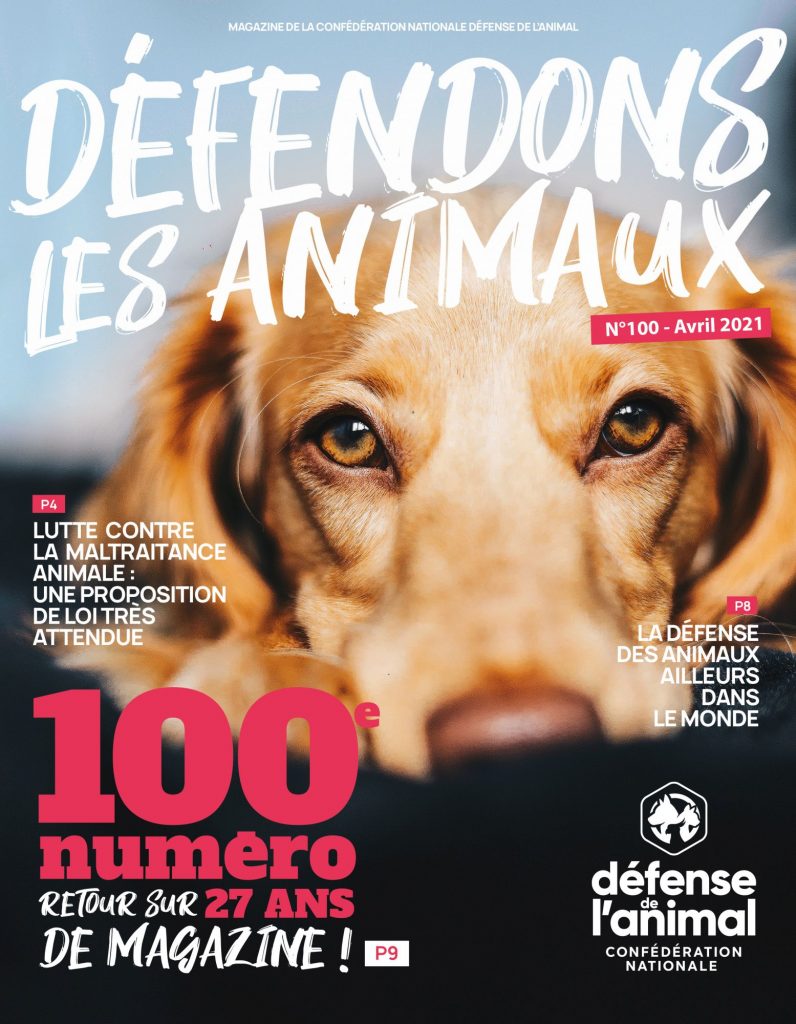 Magazine Défendons les Animal n100 - 1er couverture
